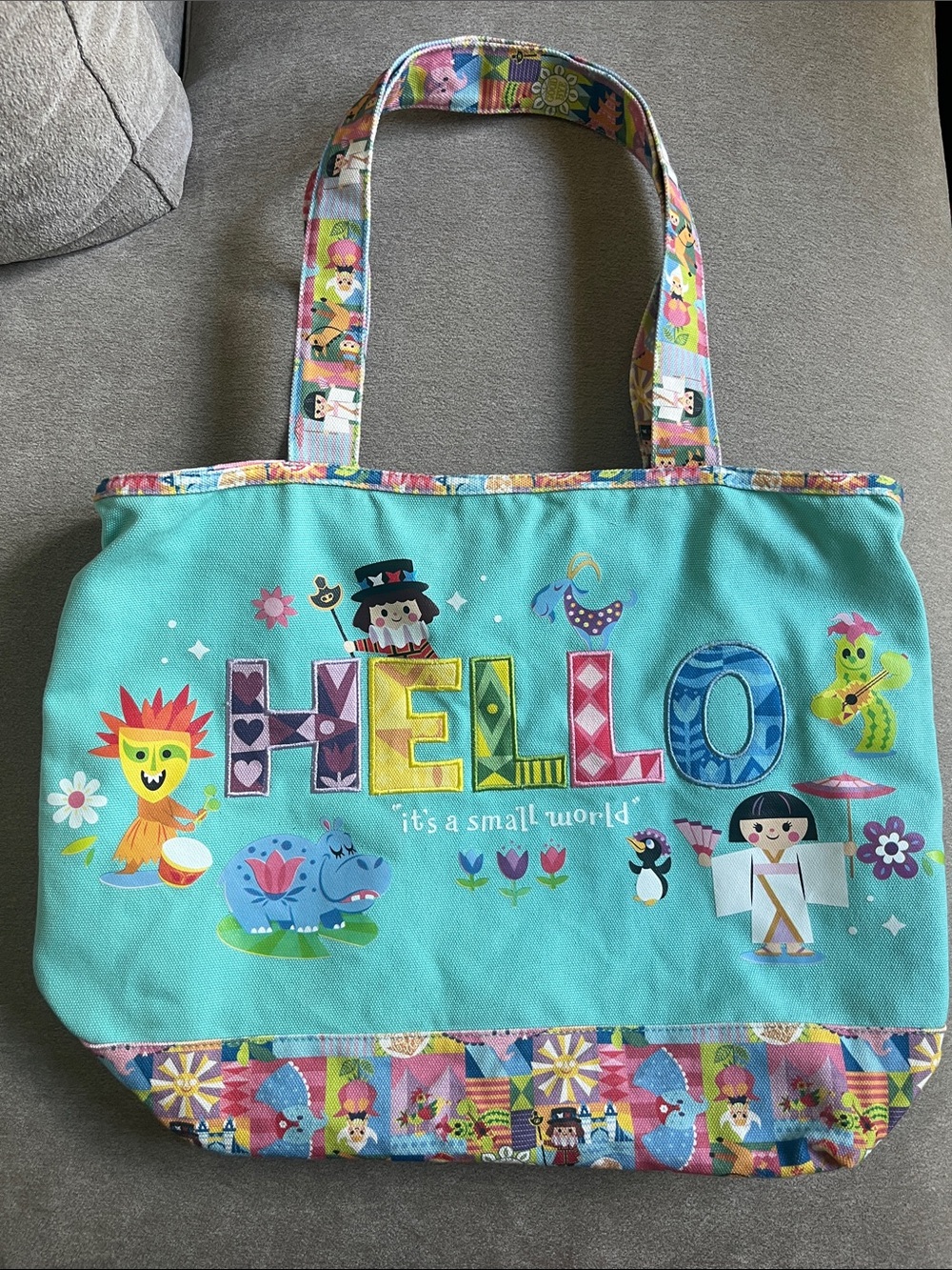 Disney Parks it’s a small world HELLO tote